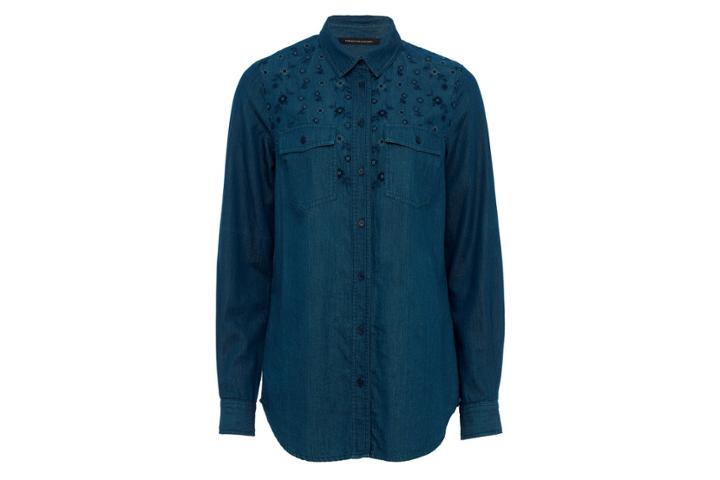 French Connection Serra Chambray Top