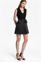 French Connection Juliet Satin Bow Front Dress