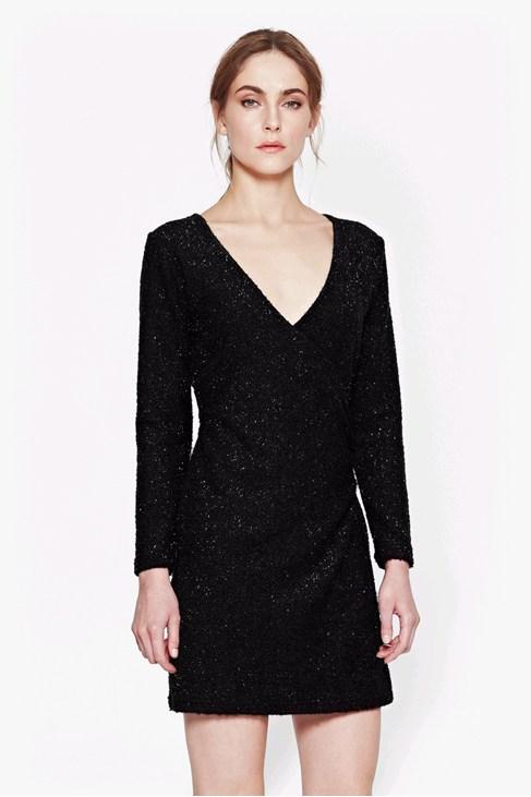 French Connection Sparkle Nights Wrap Dress