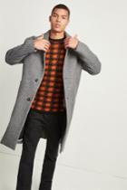 French Connenction Double Dogtooth Check Coat
