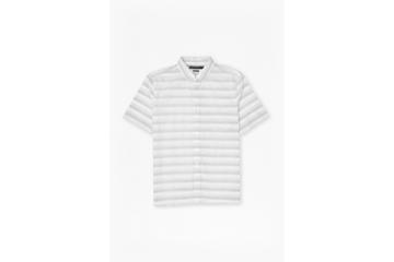 French Connection Lifeline Harvard Striped Short Sleeve Shirt