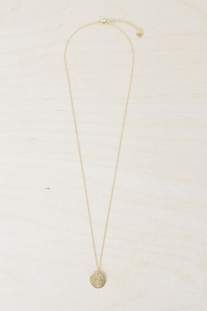 French Connenction Pisces Zodiac Charm Necklace