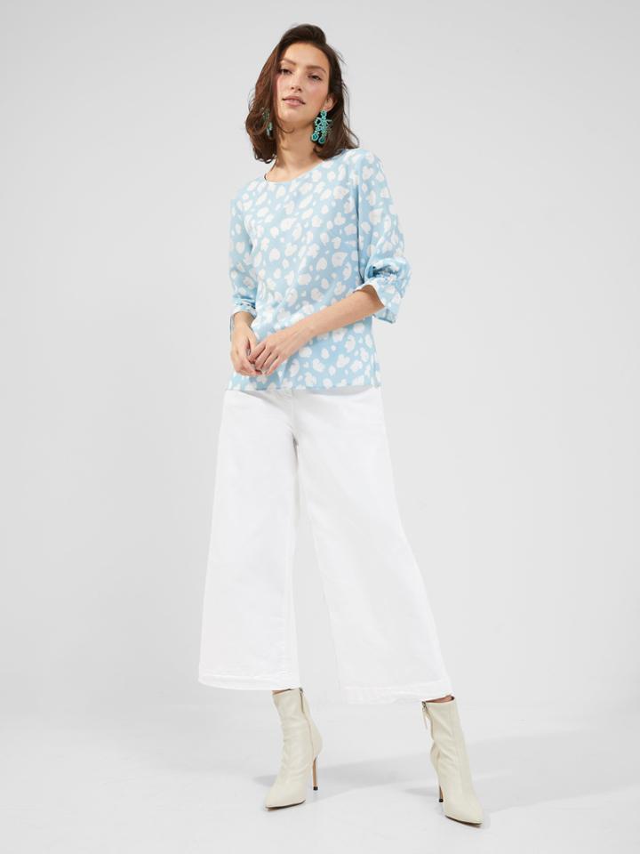 French Connection Aimee Crepe Light Printed Top