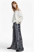 Fcus Brigitte Devor Velvet Flared Trouser
