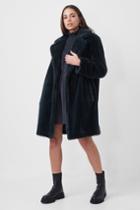 French Connection Buona Faux Fur Long Coat