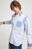 French Connenction Outline Patchwork Shirt
