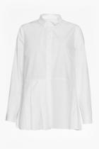 French Connection Serge Belle Cotton Pleat Shirt
