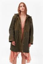 French Connection Mili Canvas Summer Parka