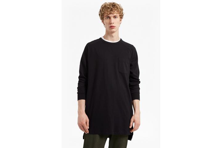 French Connection Peached Longline Single Jersey Sweatshirt