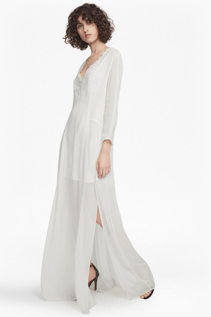 French Connenction Tessie Drape V Neck Maxi Dress