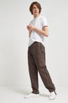 Fcus Pigment Peached Cotton Loose Trousers