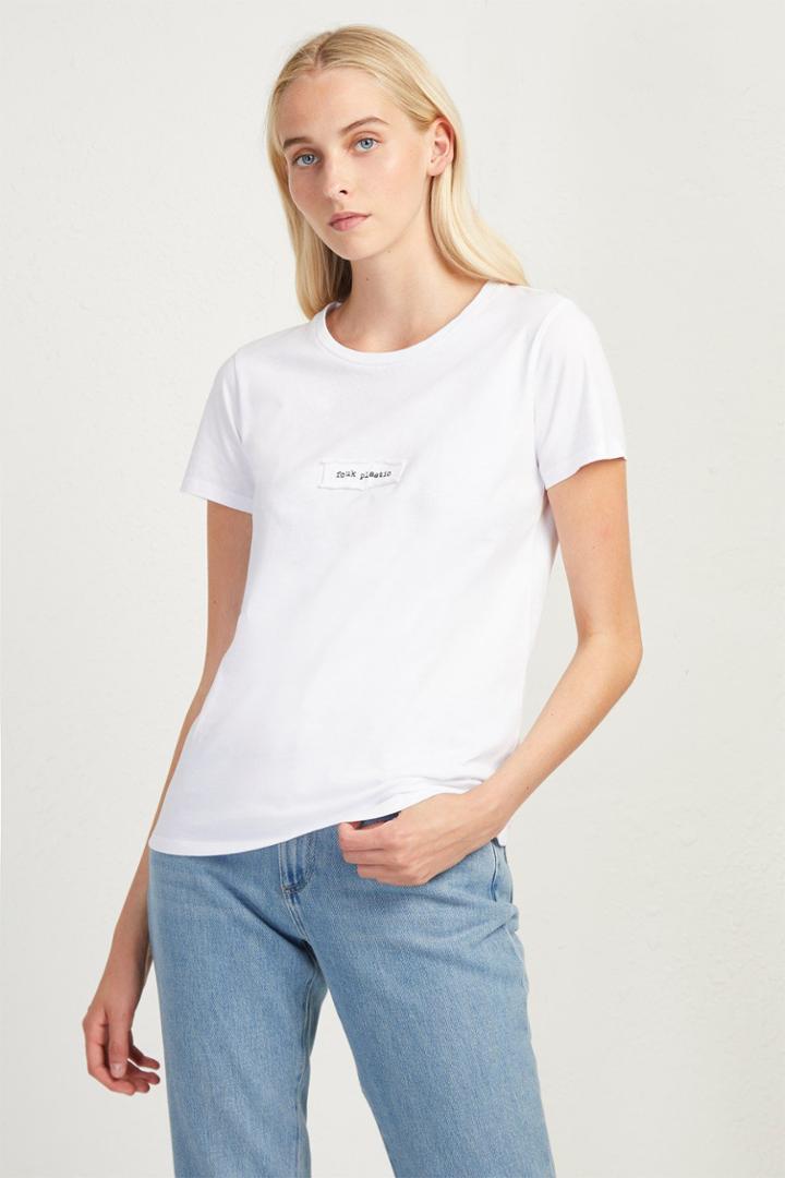 French Connenction Woman Fcuk Plastic Charity T-shirt