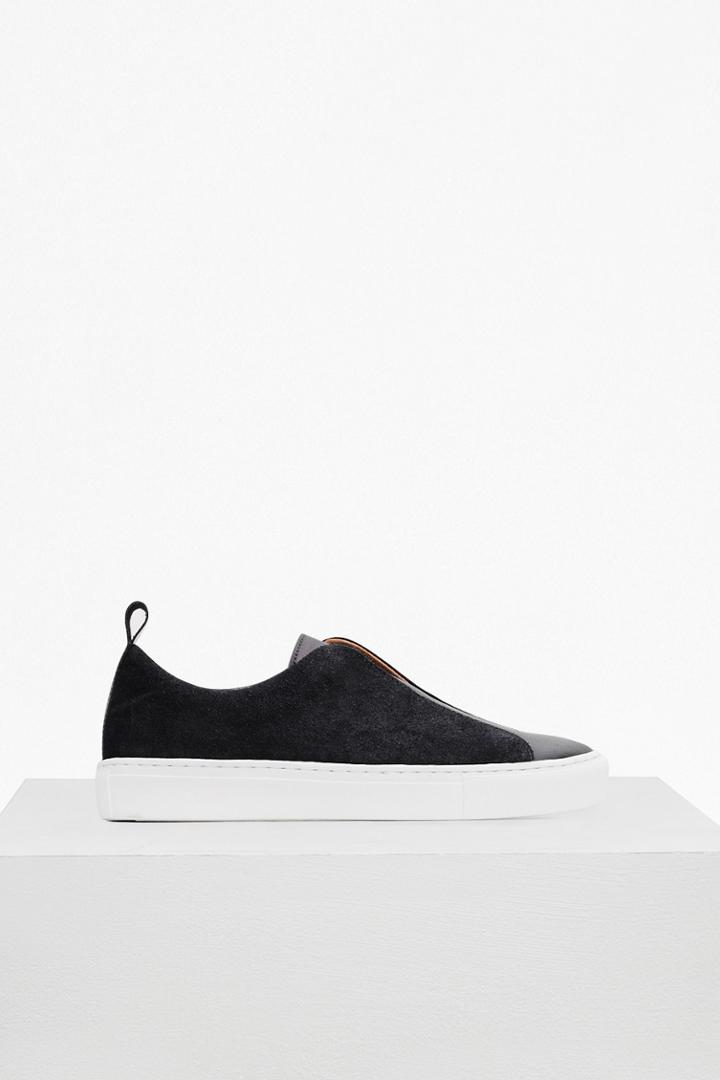 French Connection Suede And Leather Trainers