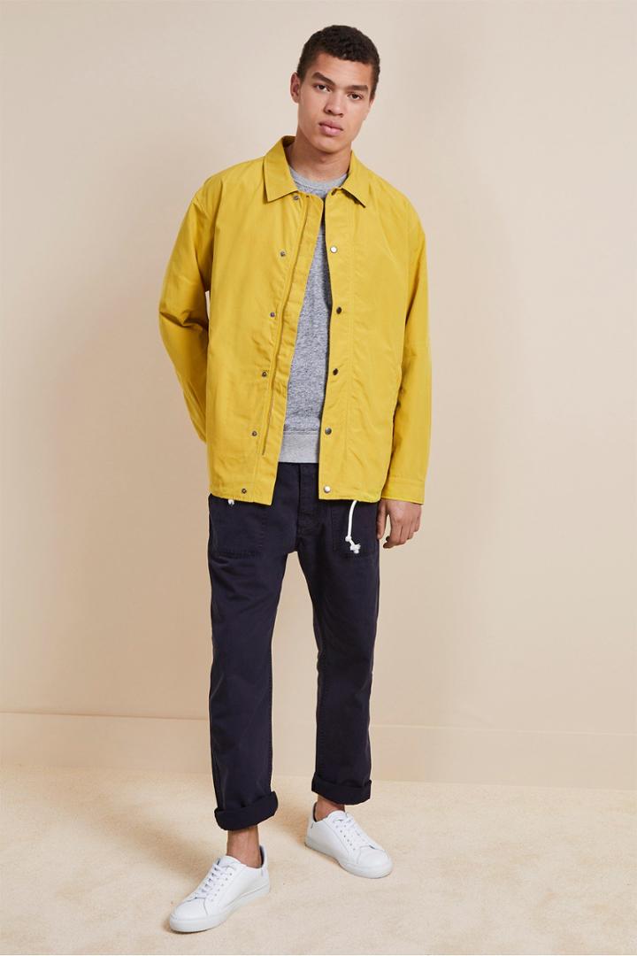 French Connenction Waxed Varsity Harrington Jacket