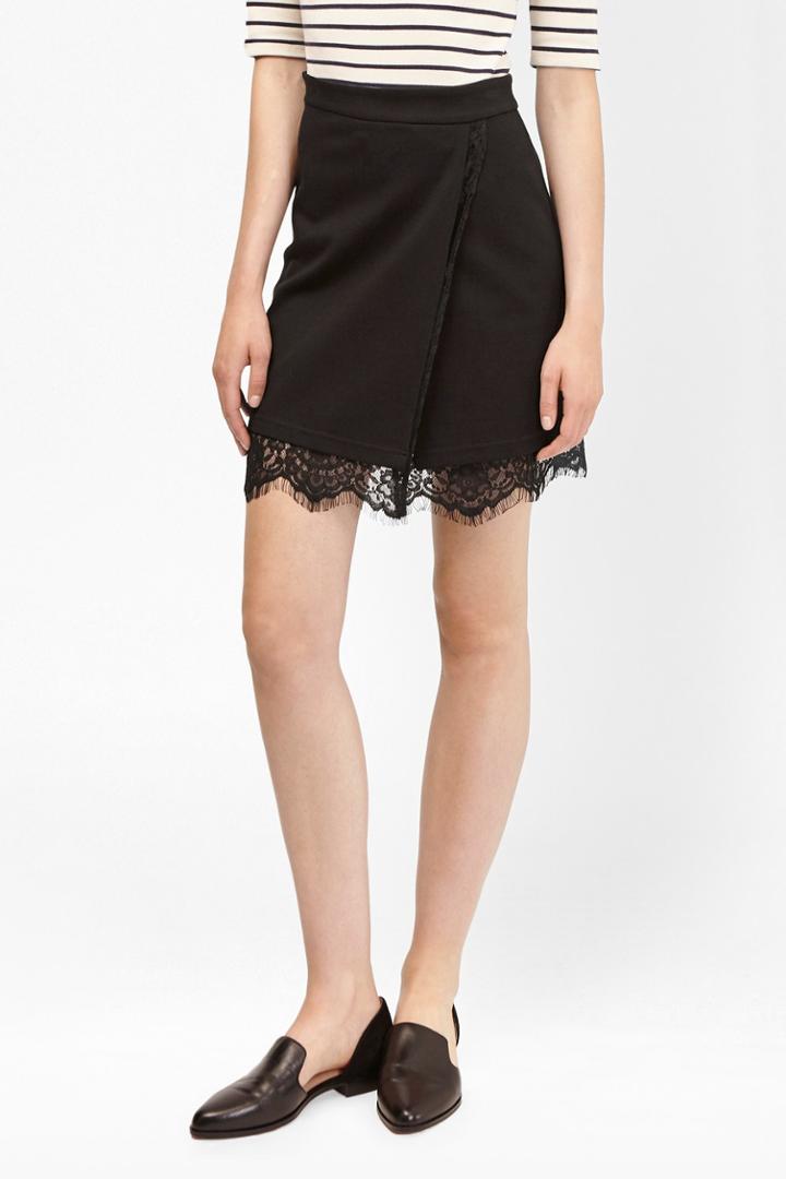 French Connection Lula Stretch Lace Mini Skirt