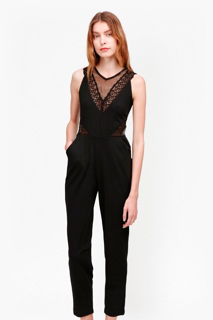 French Connection Savannah Mesh Jumpsuit