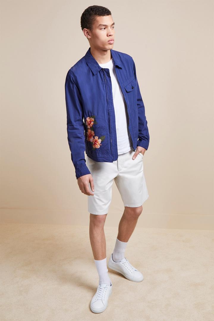 French Connection Overdyed Lightweight Harrington Jacket