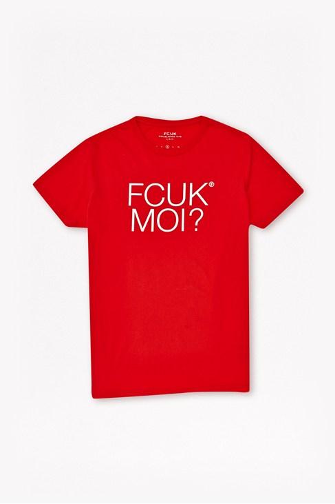 French Connection Fcuk Moi Cotton T-shirt