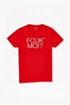 French Connection Fcuk Moi Cotton T-shirt
