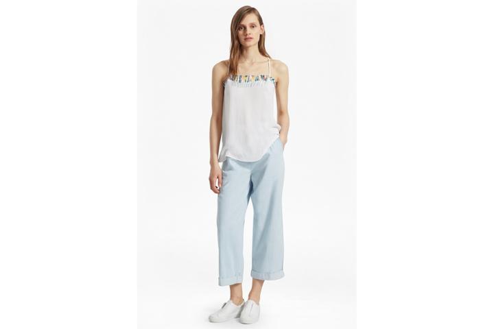 French Connection Melissa Cotton Embroidered Cami Top