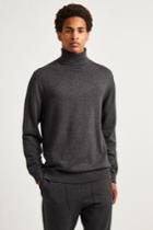 French Connenction Stretch Cotton Roll Neck Jumper