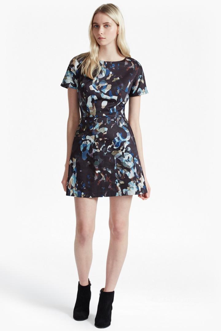 French Connection Cornucopia Cotton Flared Dress