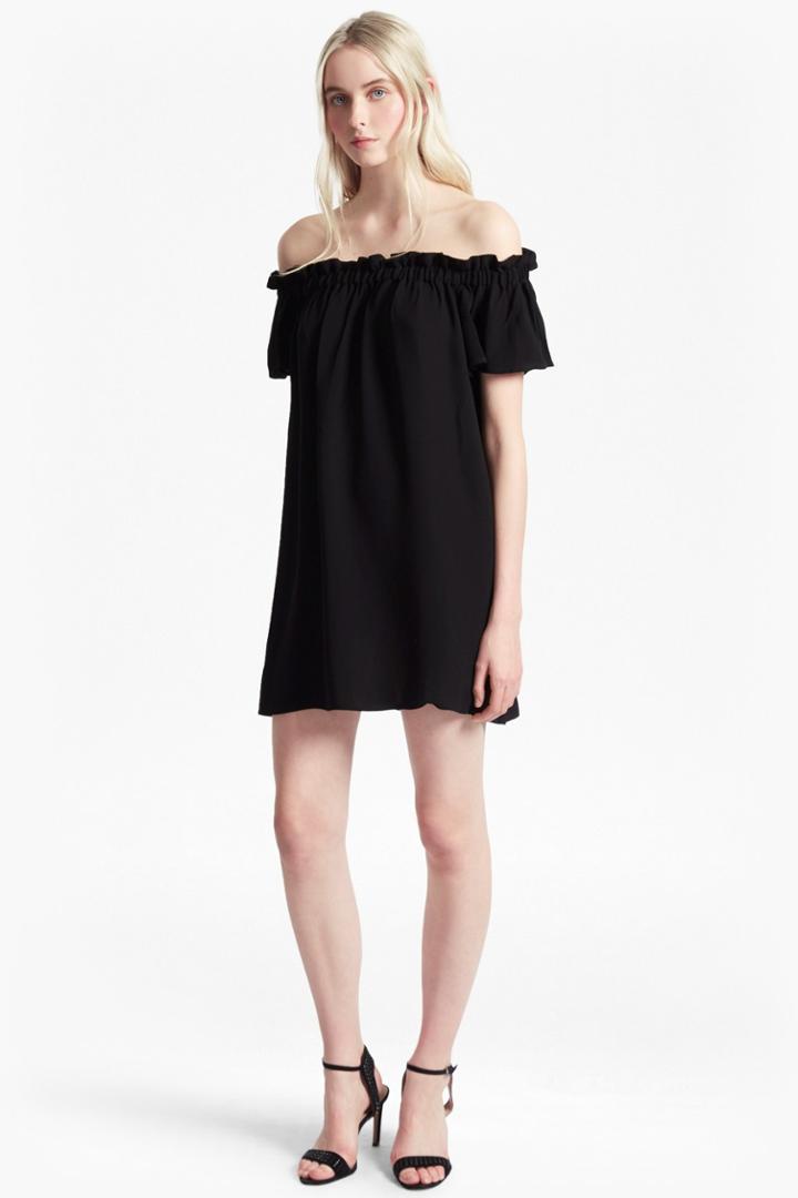 French Connection Evening Dew Crepe Bardot Dress
