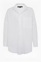 French Connenction Laselle Poplin Popover Shirt