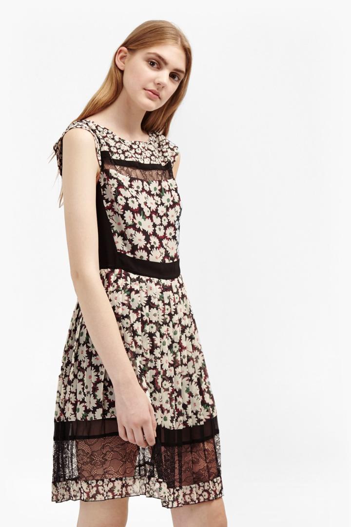 French Connection Bloomsbury Daisy Pleated Dress