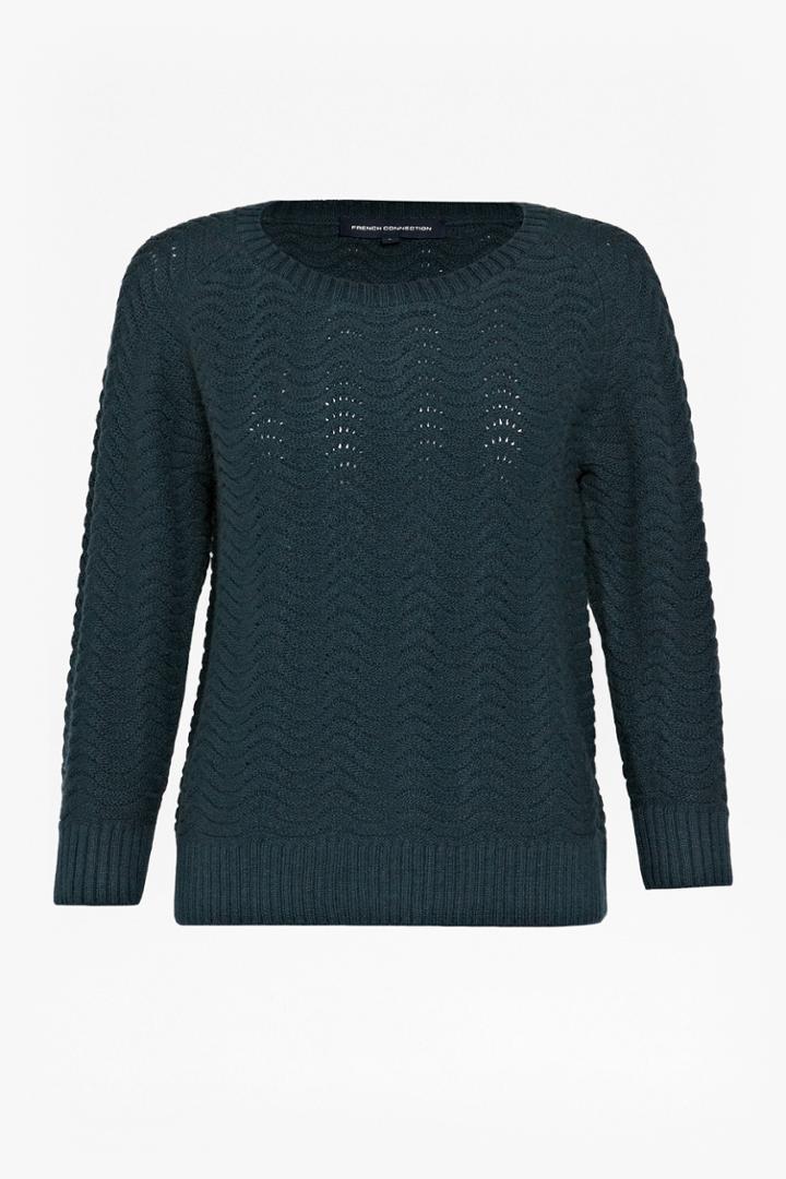 French Connection Wonky Wave Knitted Jumper
