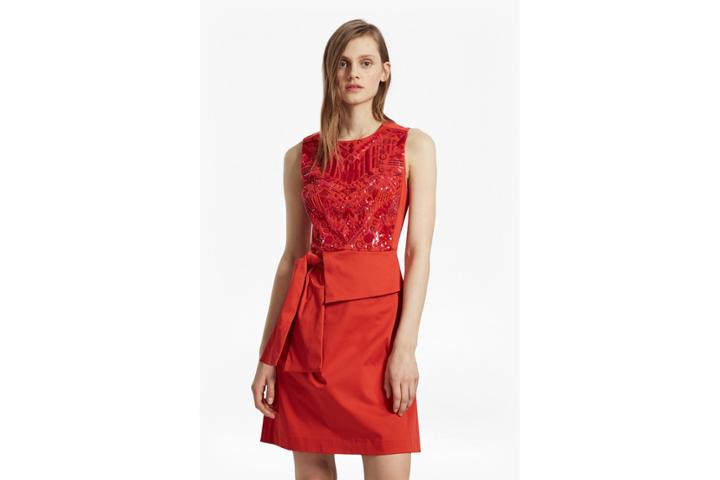 French Connection Nisha Beading Sleeveless Dress
