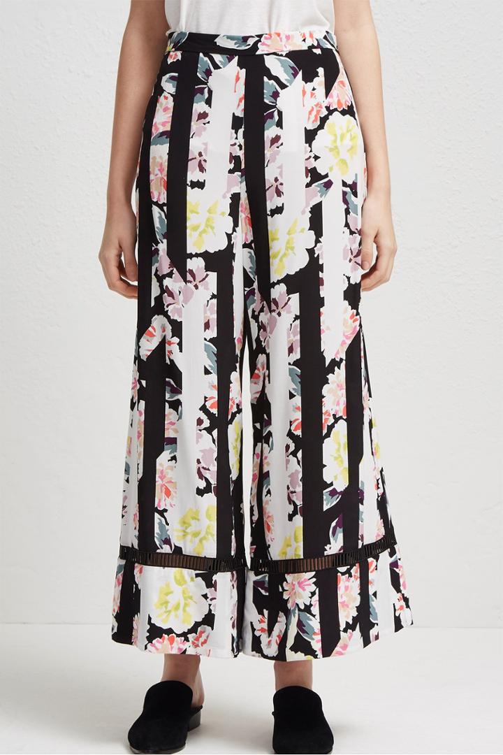 Fcus Enoshima Suiting Floral Culottes
