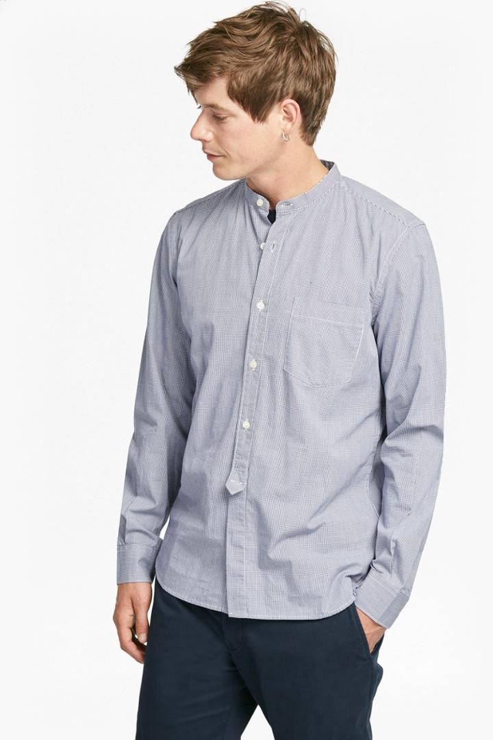 French Connenction Gallery Gingham Peached Cotton Shirt
