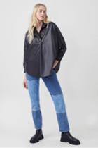 French Connection Crolenda Pu Popover Shirt