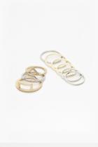French Connection Cut Out Midi Ring Set