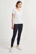 French Connenction Hetty V Neck Jersey Short Sleeve Tee