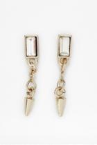 French Connection Spike & Baguette Stone Drop Earring
