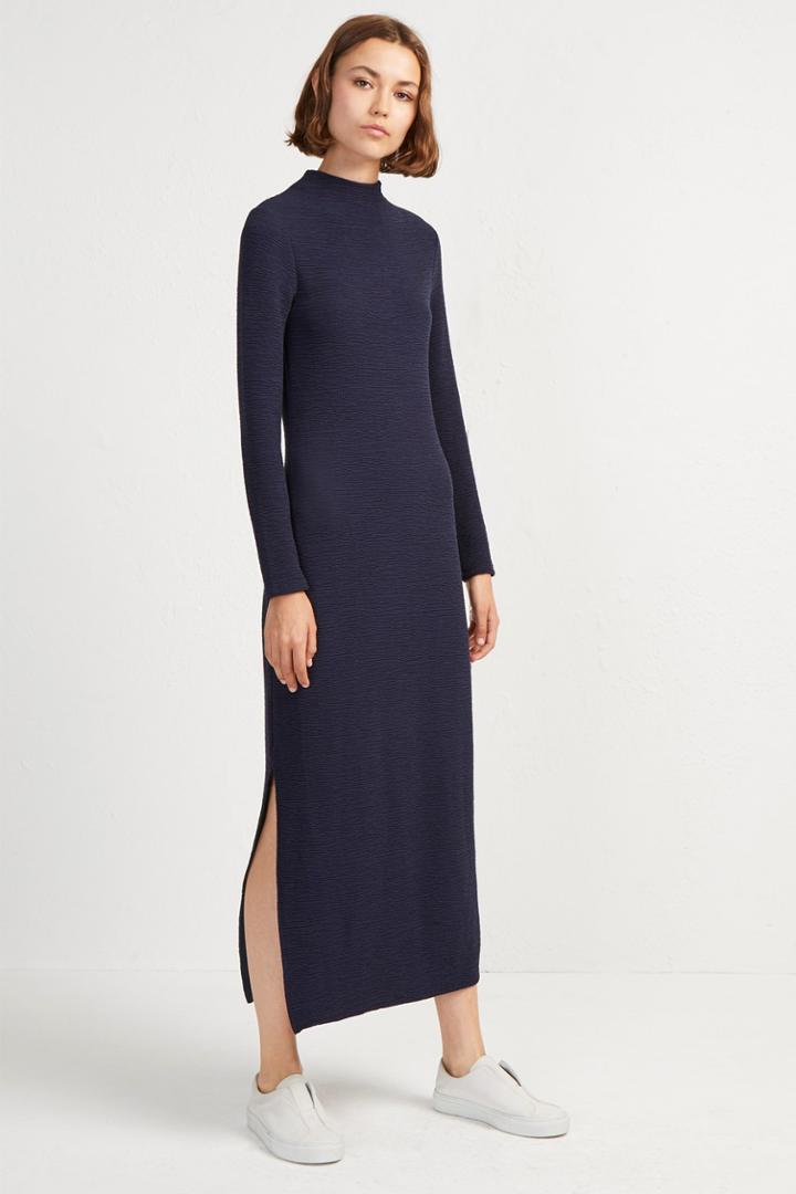 French Connenction Petra Texture Jersey Midi Dress