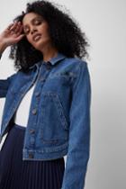 French Connection Robyne Recycled Cropped Denim Jacket