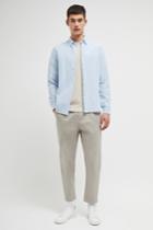 French Connenction Chambray Linen Cotton Shirt