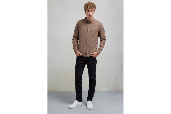 French Connection Classic Flannel Plain Shirt