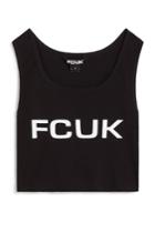 French Connection Fcuk Ribbed Crop Top