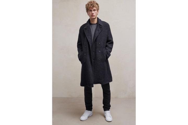 French Connection Boucle Coated Coat