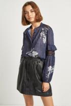 French Connenction Ellette Mix Frill Sleeve Blouse