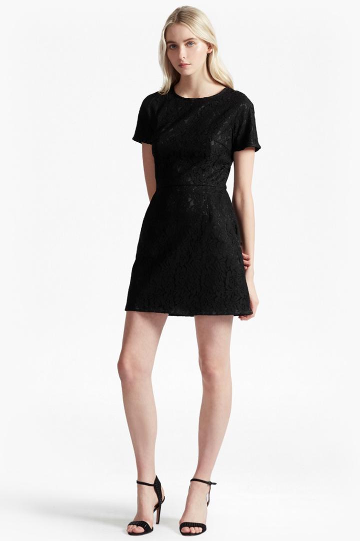 French Connection Isabella Lace Flared Sleeves Dress