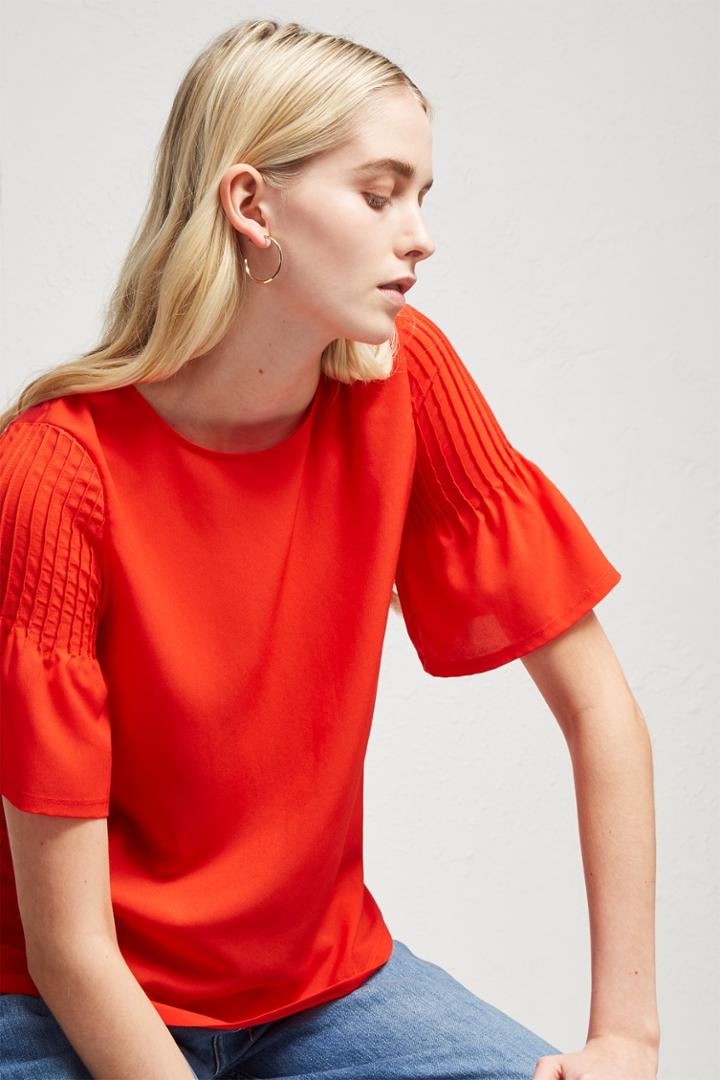 Fcus Classic Crepe Light Pintuck T-shirt