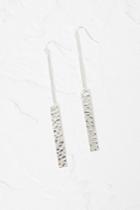 French Connenction Hammered Stick Drop Earrings