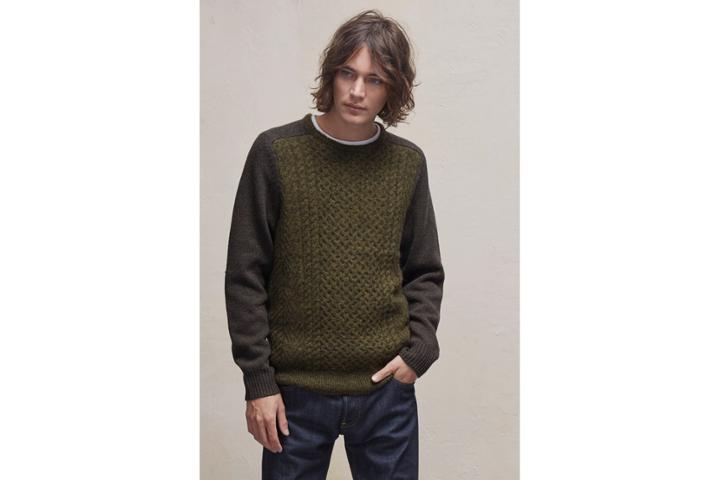 French Connection Mohair Cable Knit Mix Jumper