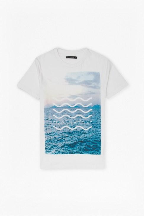 French Connection Waves Jersey T-shirt