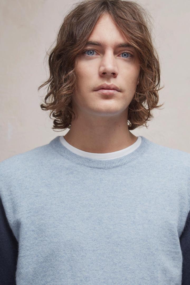 Fcus Lambswool Block Colour Knit Jumper